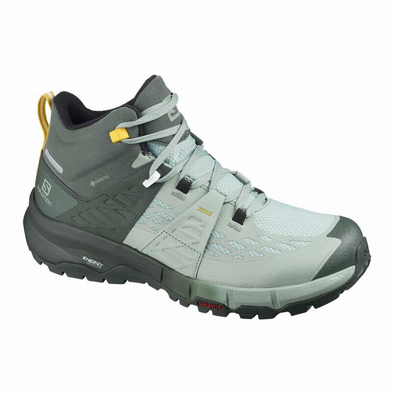 Zapatillas Trekking Salomon Mujer Verde - Salomon Argentina ODYSSEY MID GTX W ,829765-RBU